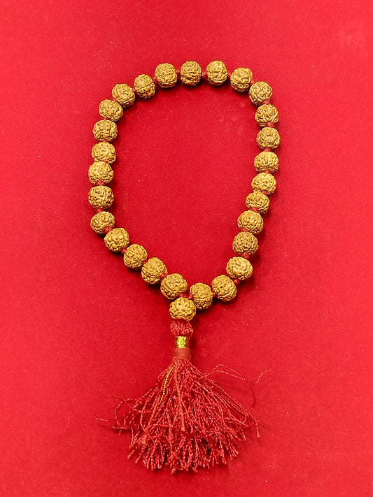 Rudraksha Mala for japa (27+1 beads)