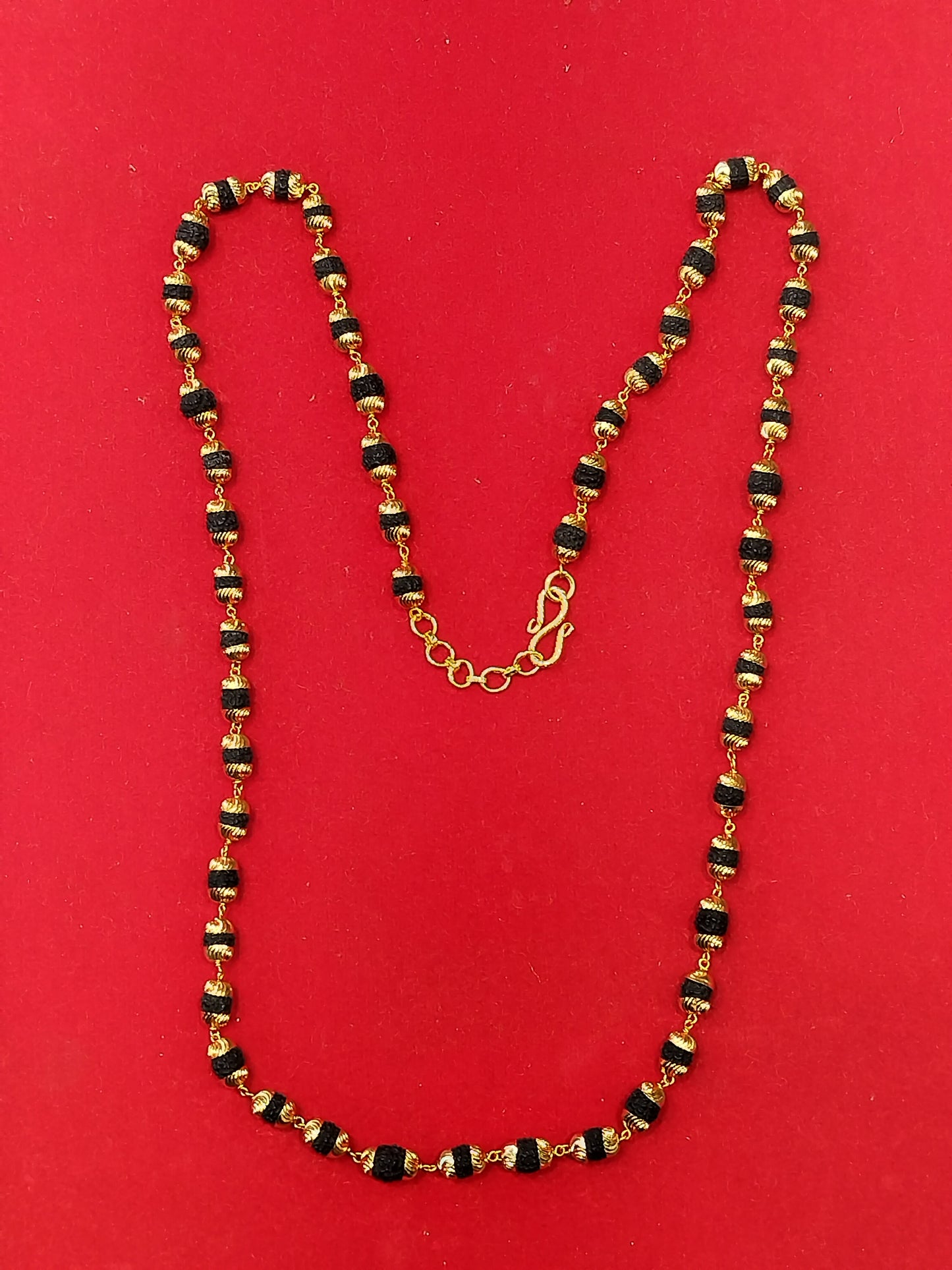 Rudraksha Mala (Gold coated)