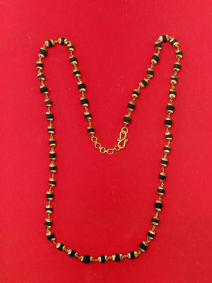 Rudraksha Mala (Gold coated)