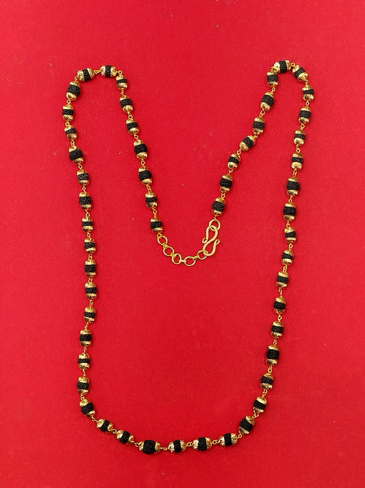 Rudraksha Mala (Gold coated)