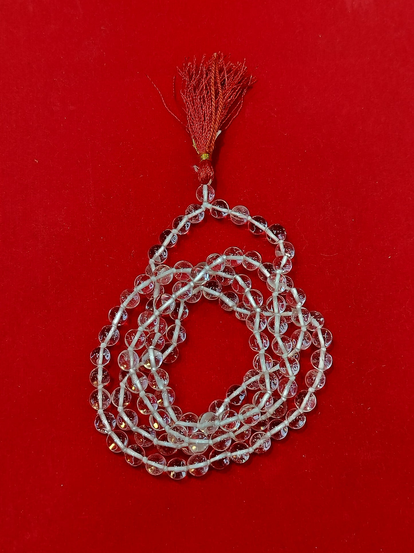 Sphatik (Quartz) Mala Premium Quality Super fine