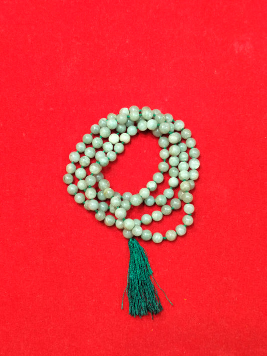 Green Aventurine Mala (108+1 beads)