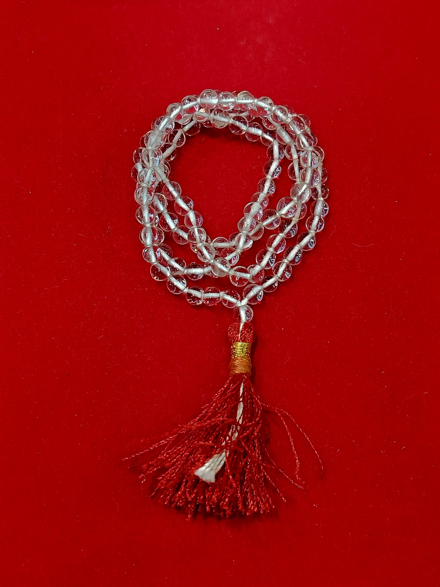 Sphatik (Quartz) Mala Premium Quality Super fine