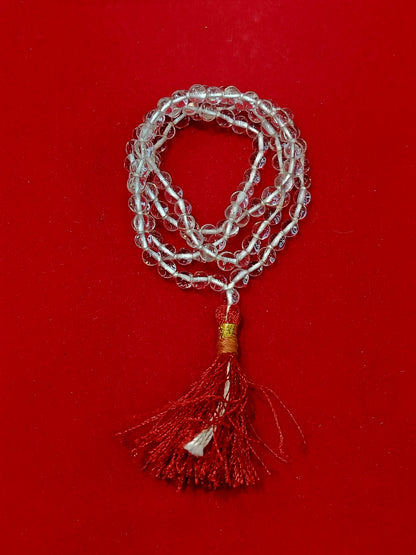 Sphatik (Quartz) Mala Premium Quality Super fine