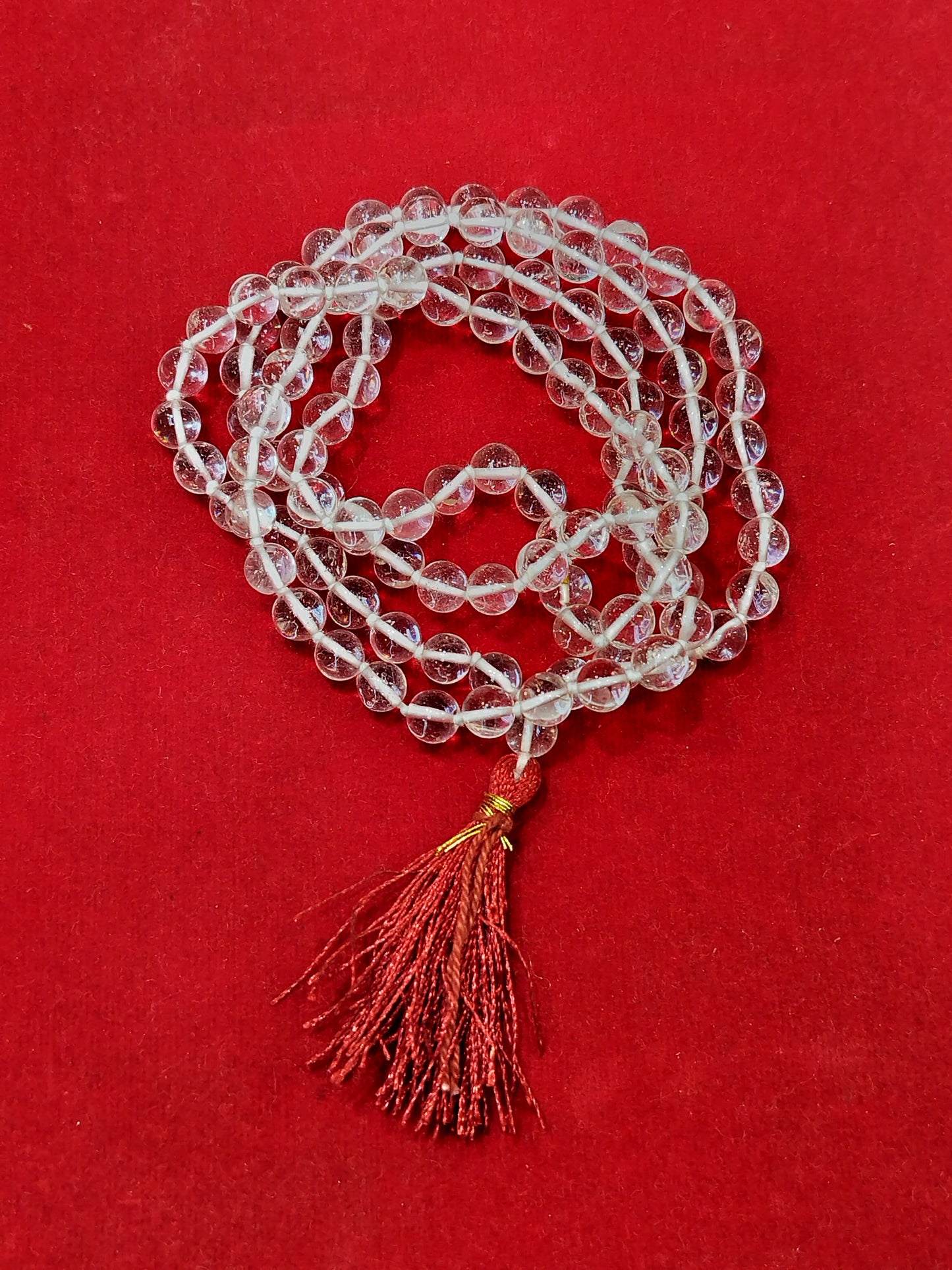 Sphatik (Quartz) Mala Premium Quality Super fine